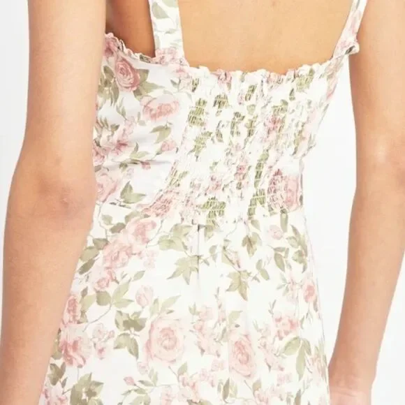 Brand New OPT Toile de Jouy Dress in Rose Floral Size Small - Picture 4 of 5